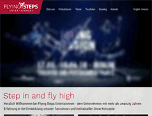 Tablet Screenshot of flyingsteps.com